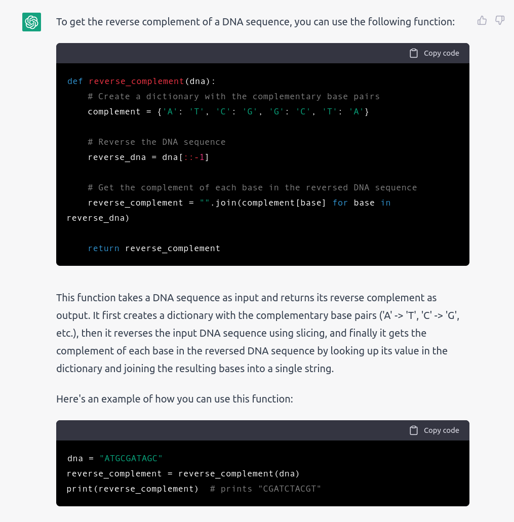 Bioinformatics and other bits - Can ChatGPT solve bioinformatic ...