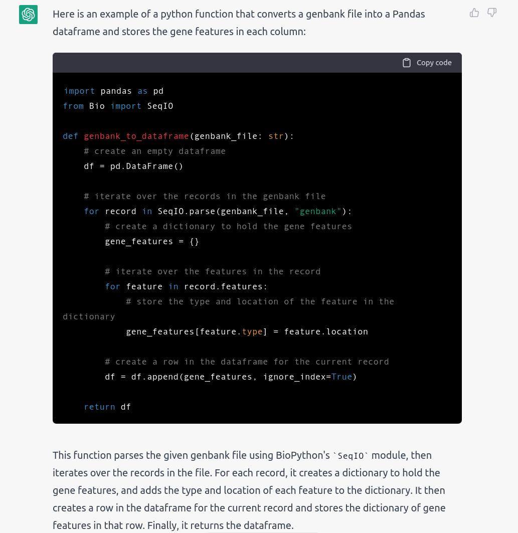 Bioinformatics and other bits - Can ChatGPT solve bioinformatic ...