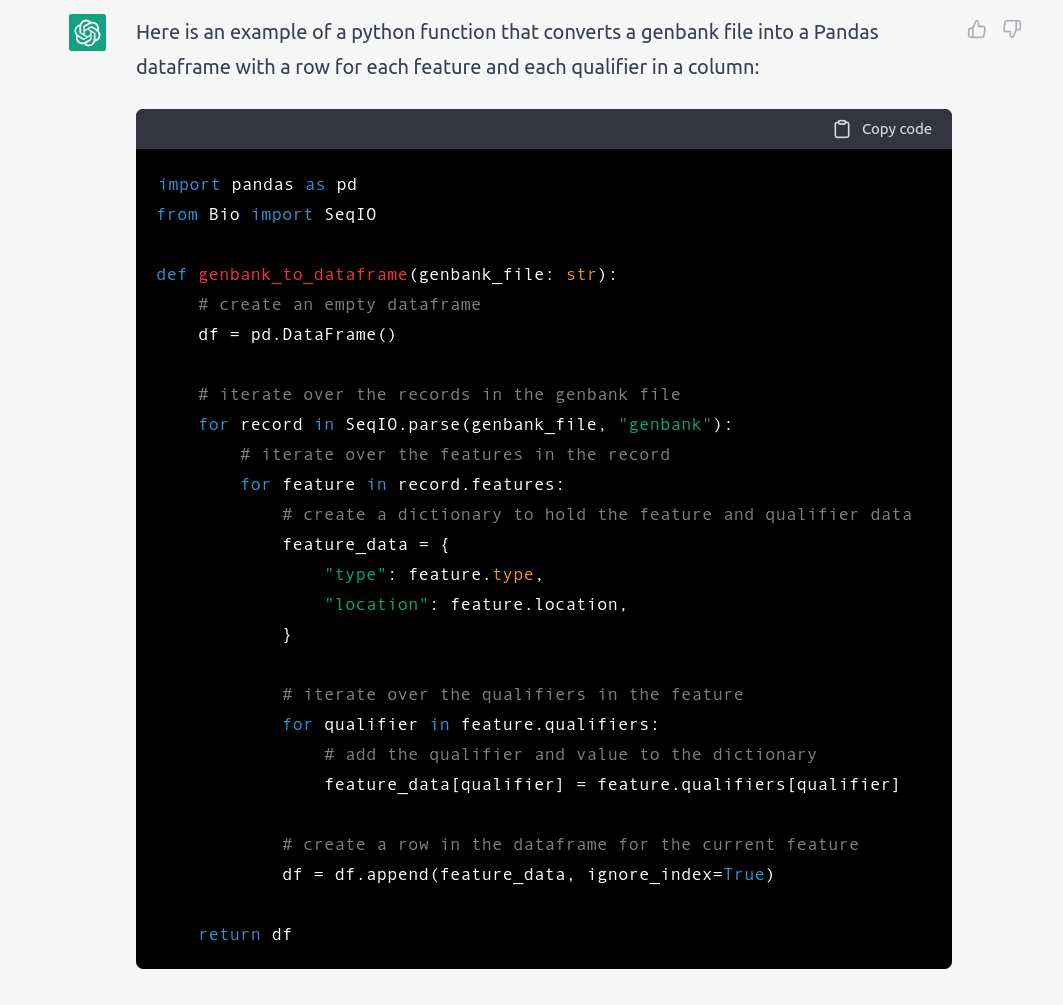 Bioinformatics and other bits - Can ChatGPT solve bioinformatic ...